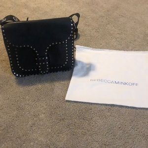 Rebecca Minkoff midnighter  large black studded